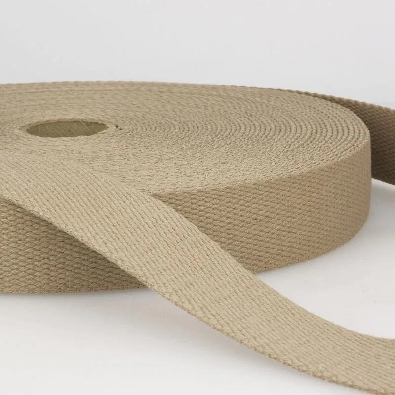 1.5" Cotton Webbing - Beige