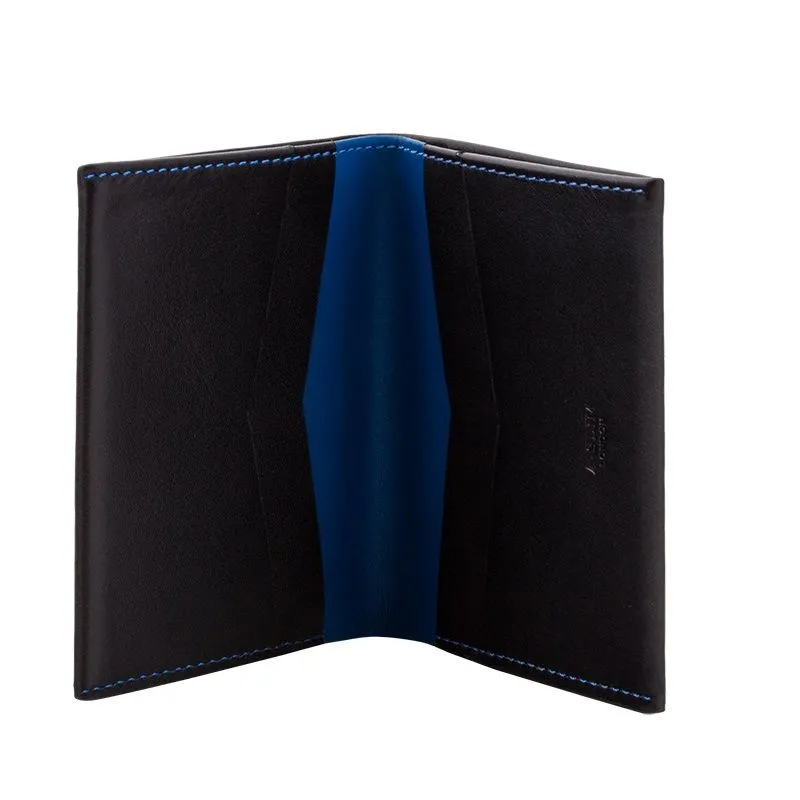 A-SLIM Leather Wallet Machete - Black/Blue