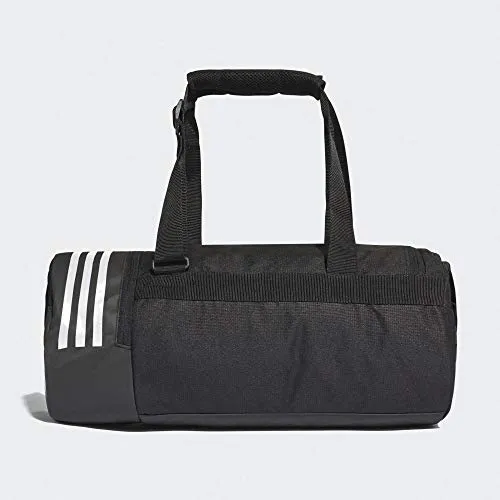 adidas Convertible 3-Stripes Duffel Bag Small - Black/Grey/White, 48 x 23 x 23 cm