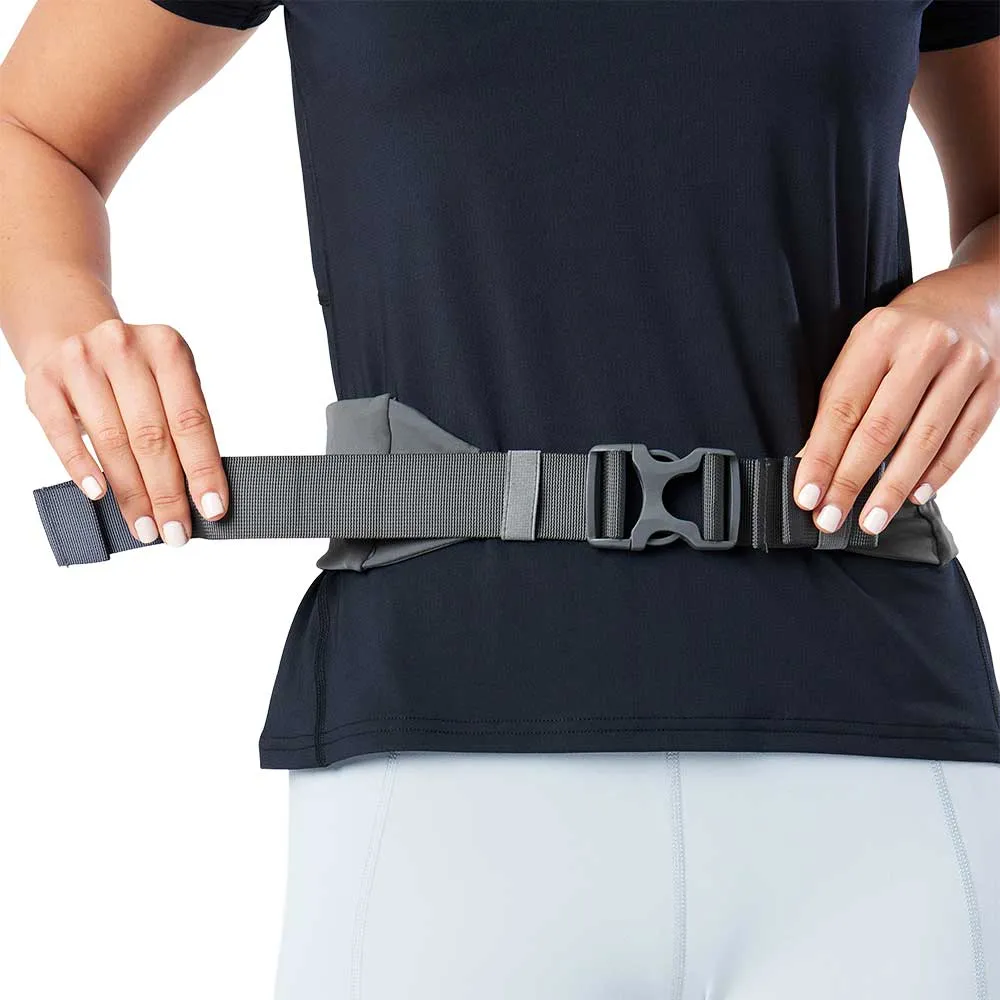 All Gender Adjustable Fit Zipster 2.0 Running Belt - Gravity Grey