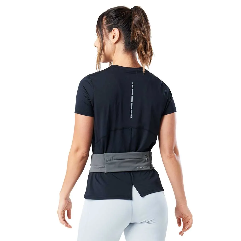 All Gender Adjustable Fit Zipster 2.0 Running Belt - Gravity Grey