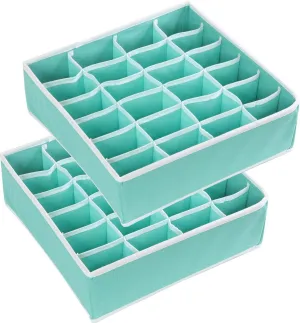 Blushbees® 24 Cell Drawer Divider, 2-Pack Closet Socks Organizer