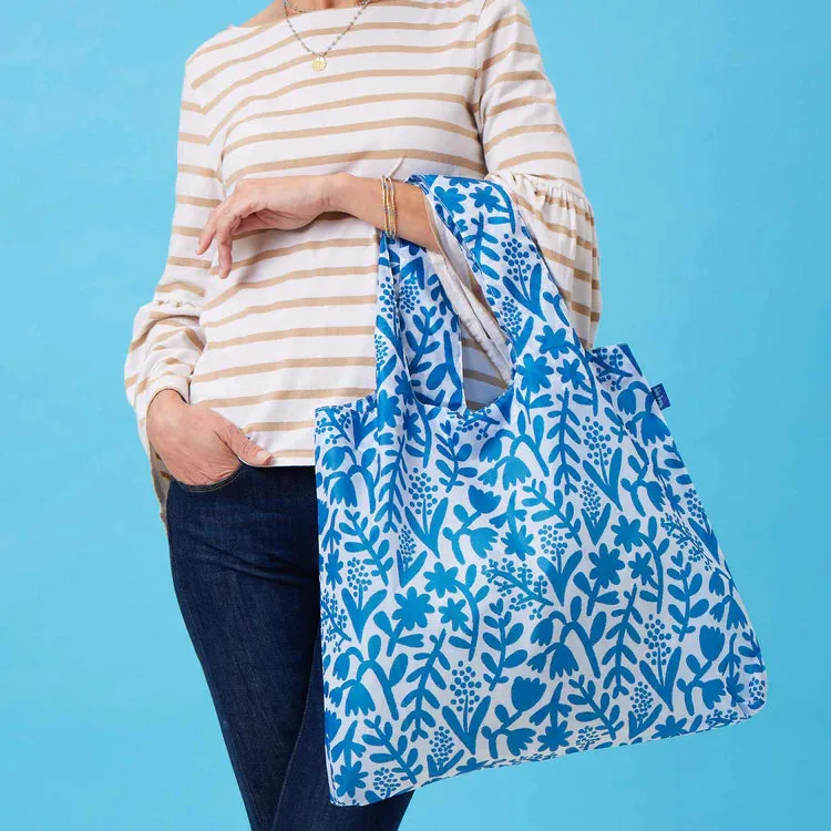 Botanical Blu Bag in a Pouch