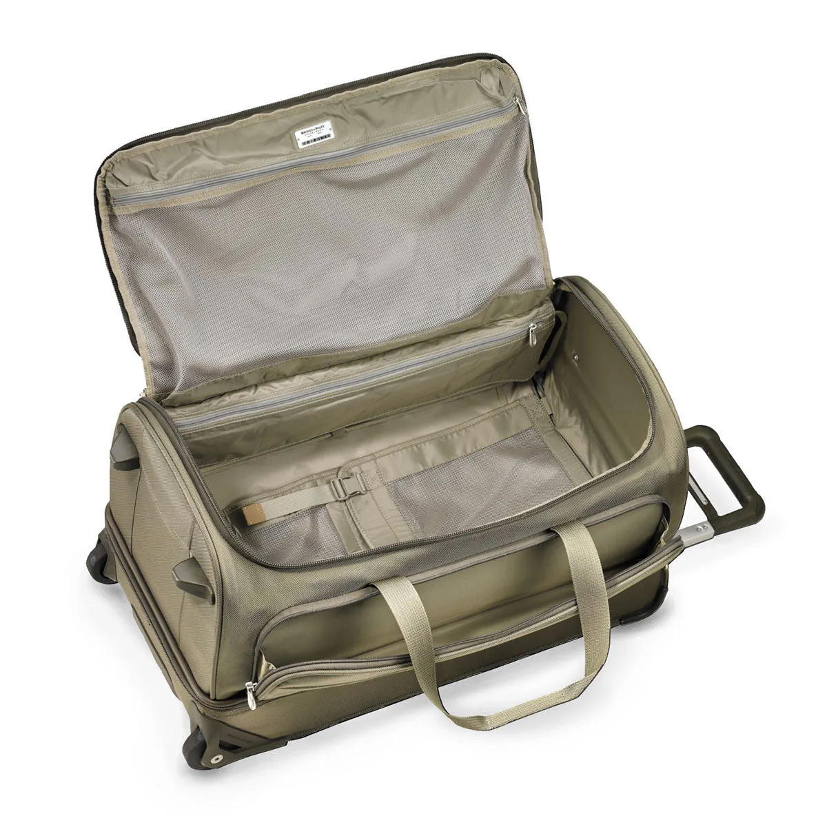 Briggs & Riley Olive Baseline Medium Upright Duffle