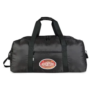 Brookstone Black Dash Packable Travel Duffel