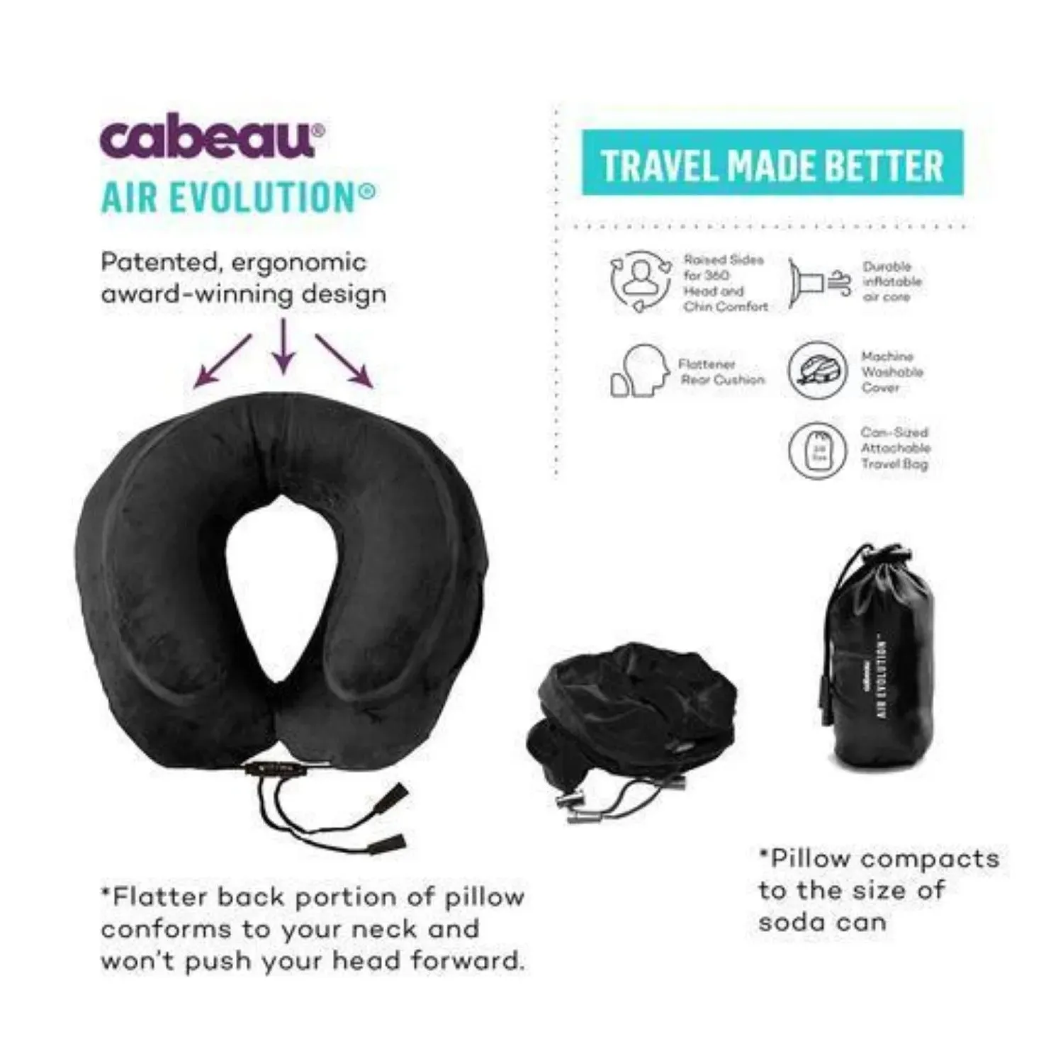 Cabeau Air Evolution Pillow - Slate