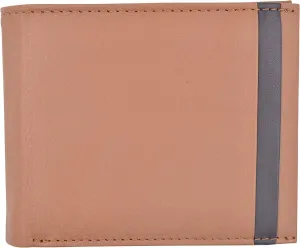 CAZORO Slim Wallet for Men Bifold Genuine Leather RFID Blocking Minimalist Stylish Front Pocket Mens Wallets (Camel)