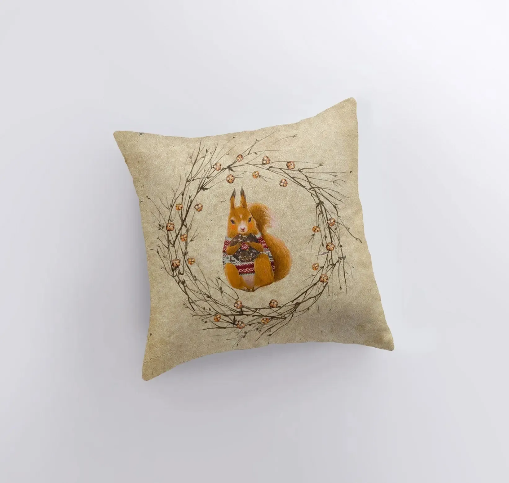 Chipmunk | Pillow Cover | Throw Pillow |  Squirrel | Home Decor | Cabin Decor Ideas  | Cabin Decor | Farmhouse Decor | Throw Pillows