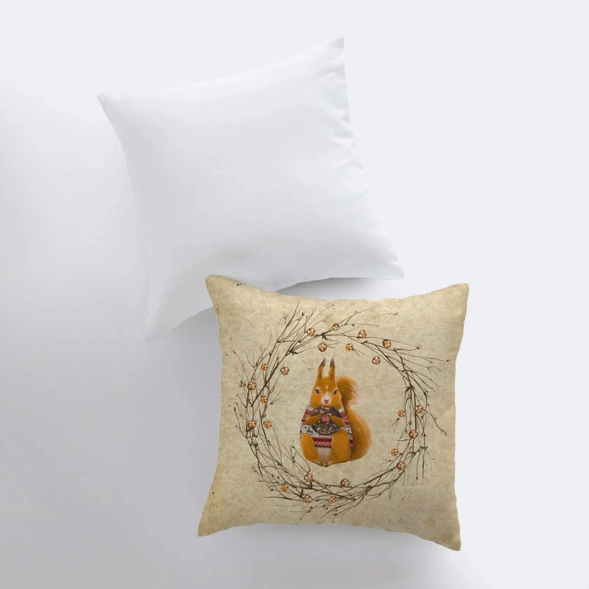 Chipmunk | Pillow Cover | Throw Pillow |  Squirrel | Home Decor | Cabin Decor Ideas  | Cabin Decor | Farmhouse Decor | Throw Pillows