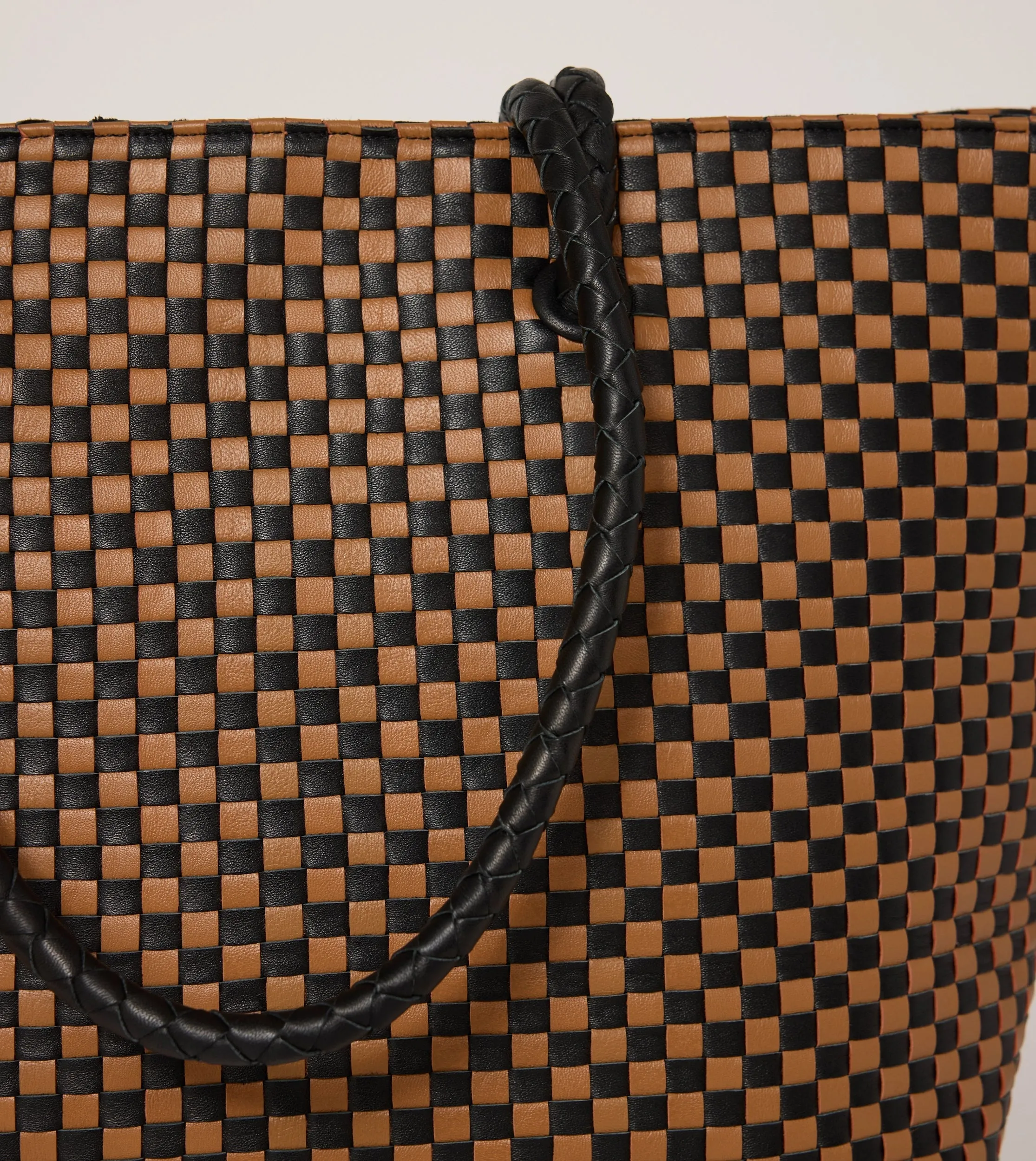 Eugenie Woven Tote Bag | Brown Multi