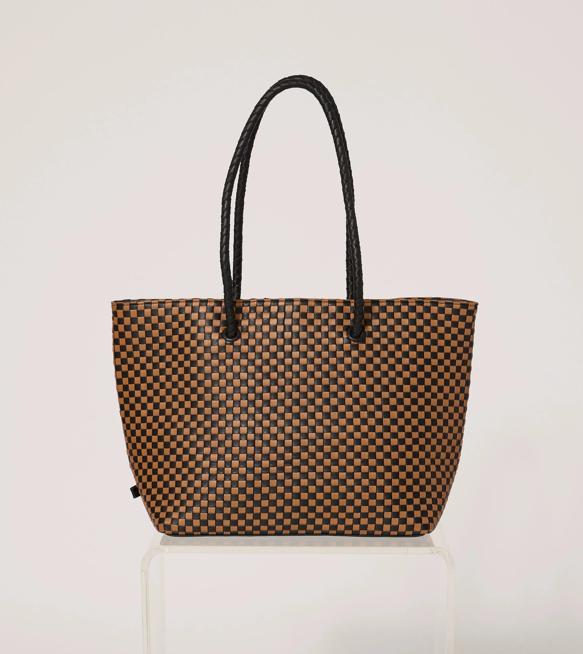 Eugenie Woven Tote Bag | Brown Multi