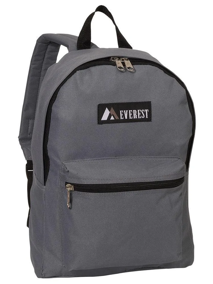 Everest Backpack Book Bag - Back to School Basic Style - Mid-Size