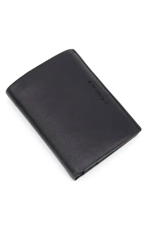 Gai Mattiolo Men's Wallet in Nappa Leather, Equipped With Card Holder, Card-sized Document Holder and Space for Banknotes, Black