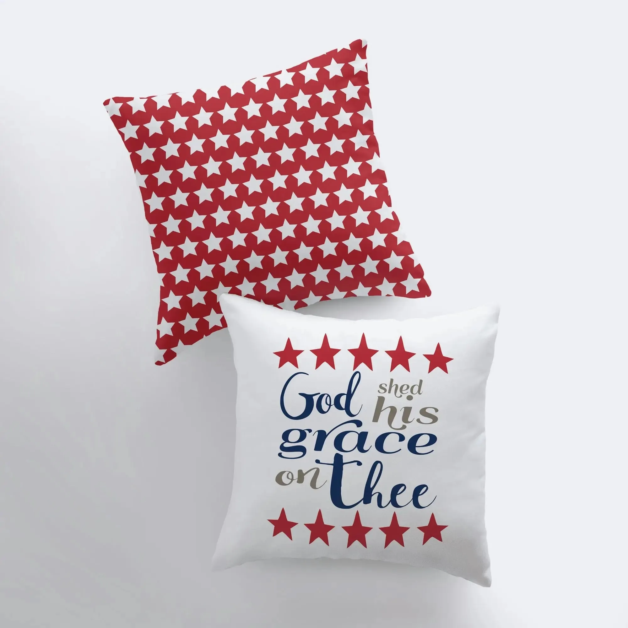 Gods Shed His Grace on Thee | American Throw Pillow | Home Decor | Freedom Pillow | Throw Pillows | Decorative Pillows | Fourth of July