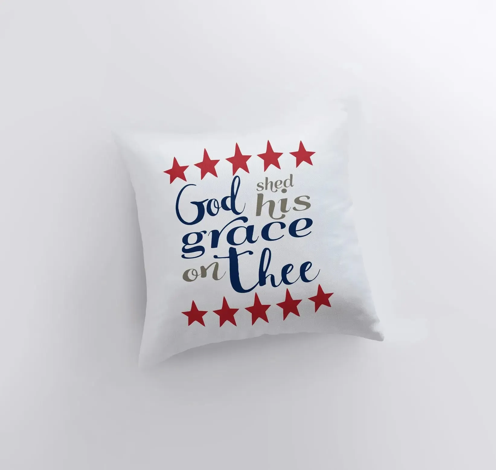 Gods Shed His Grace on Thee | American Throw Pillow | Home Decor | Freedom Pillow | Throw Pillows | Decorative Pillows | Fourth of July