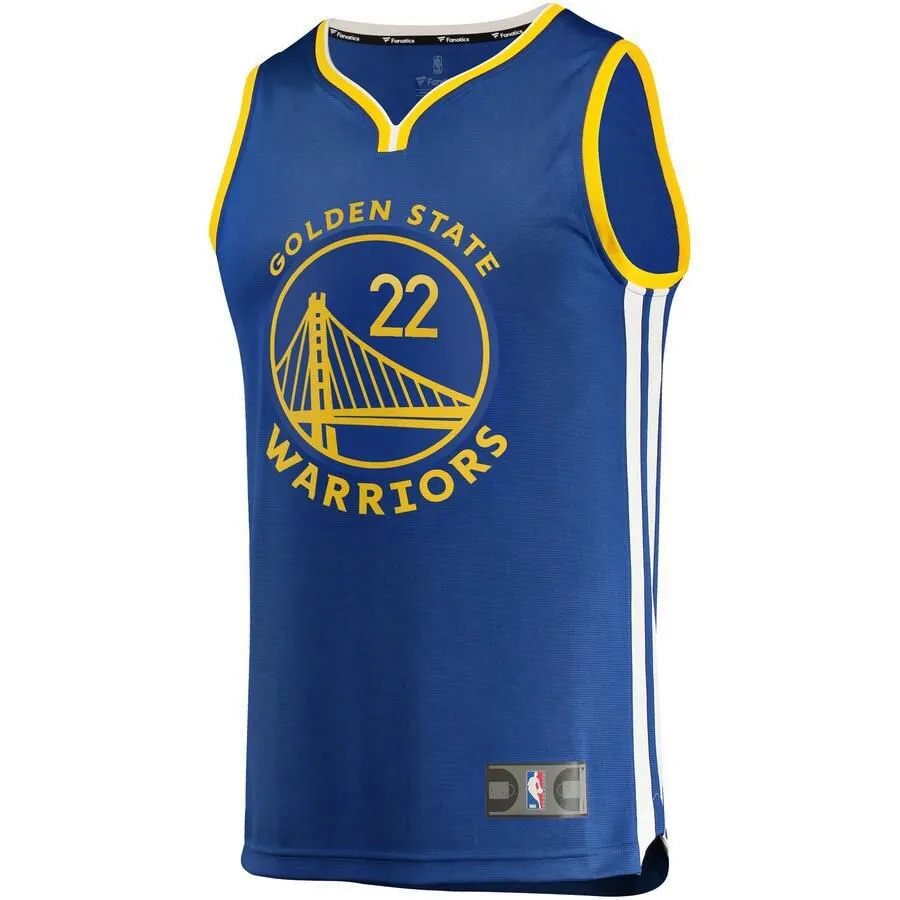 Golden State Warriors Andrew Wiggins Fanatics Branded Fast Break Player Icon Jersey Kids - Blue | Ireland H5413H4