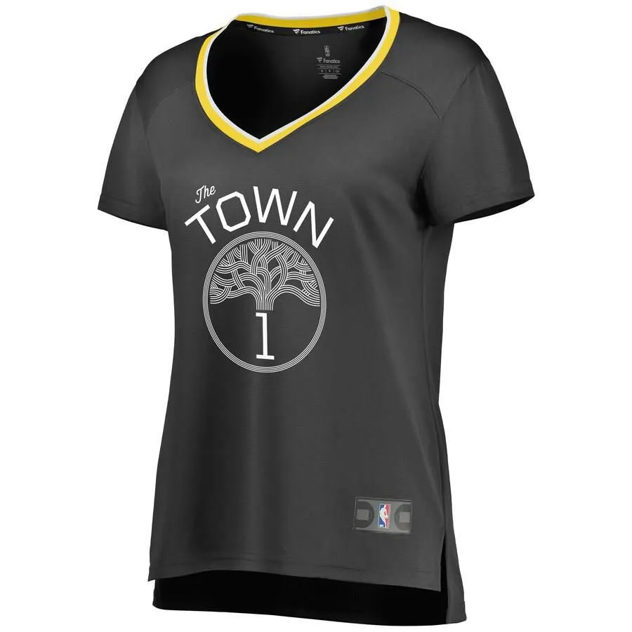 Golden State Warriors Damion Lee Fanatics Branded Replica Fast Break Player Statement Jersey Womens - Black | Ireland L1940S0