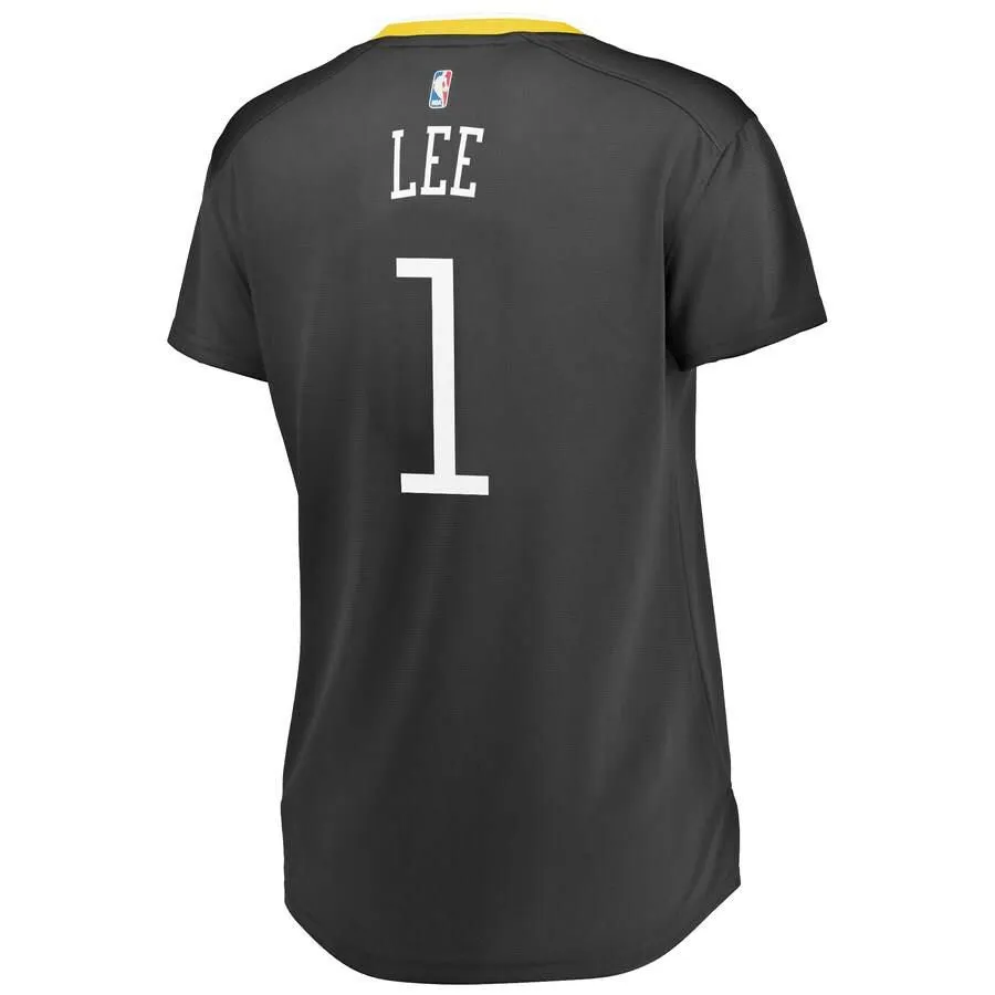 Golden State Warriors Damion Lee Fanatics Branded Replica Fast Break Player Statement Jersey Womens - Black | Ireland L1940S0