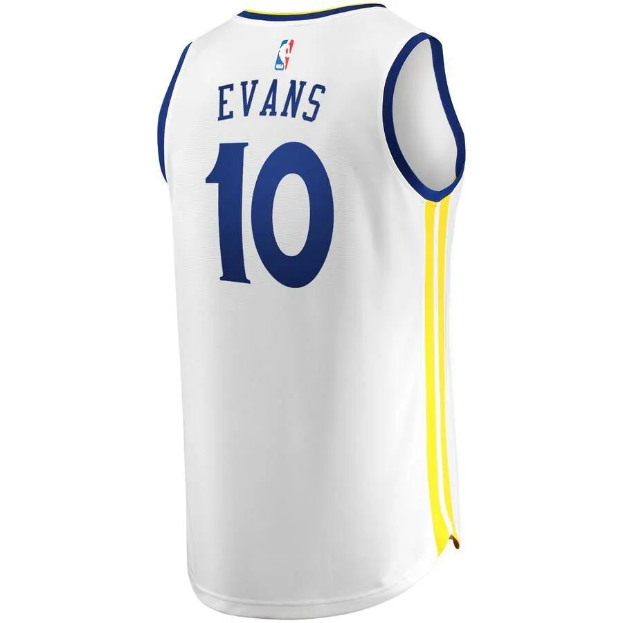 Golden State Warriors Jacob Evans Fanatics Branded Fast Break Player Association Jersey Kids - White | Ireland K3510F5