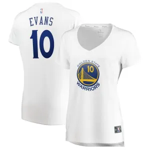 Golden State Warriors Jacob Evans Fanatics Branded Fast Break Player Association Jersey Womens - White | Ireland A1409R9