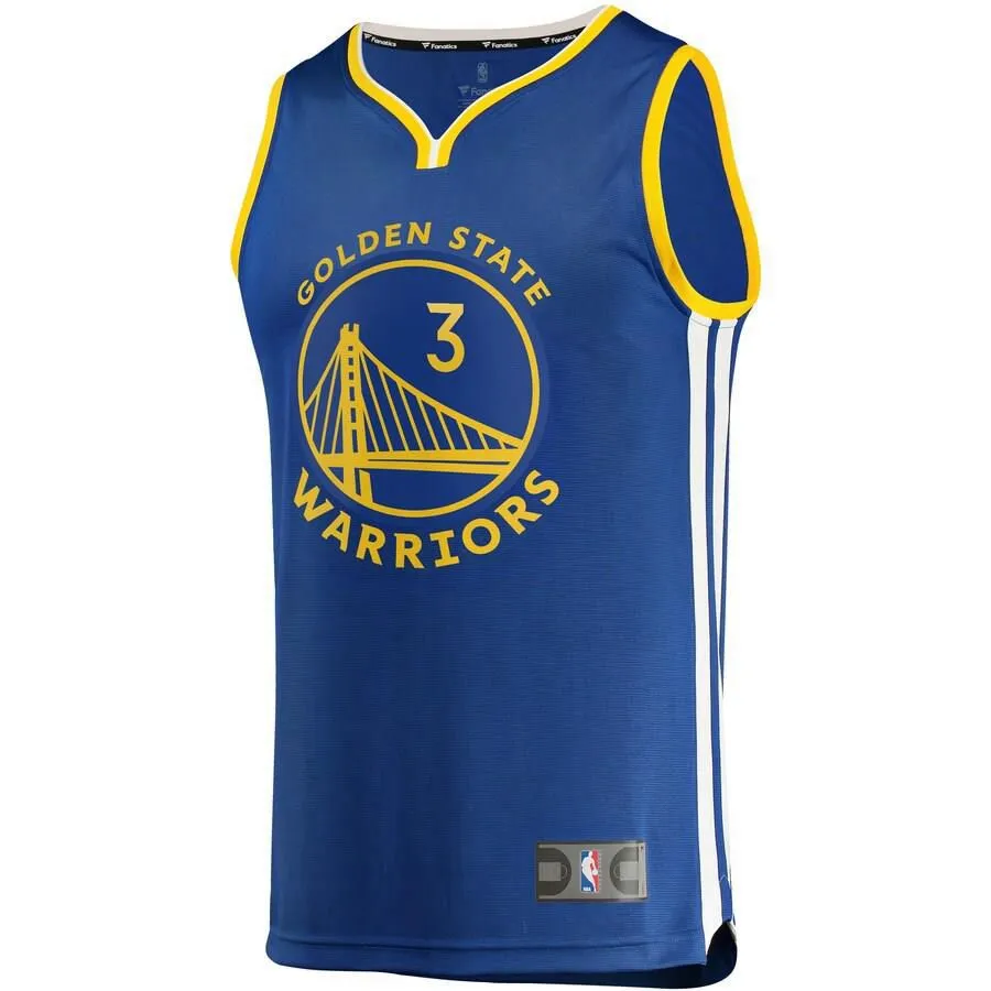 Golden State Warriors Jordan Poole Fanatics Branded Replica Fast Break Player Team Icon Jersey Kids - Blue | Ireland Q1578C8