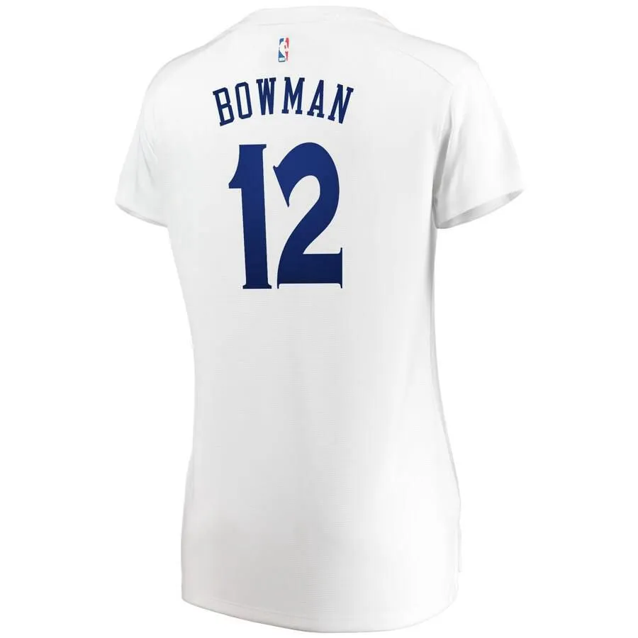 Golden State Warriors Ky Bowman Fanatics Branded Fast Break Player Association Jersey Womens - White | Ireland M0445I0