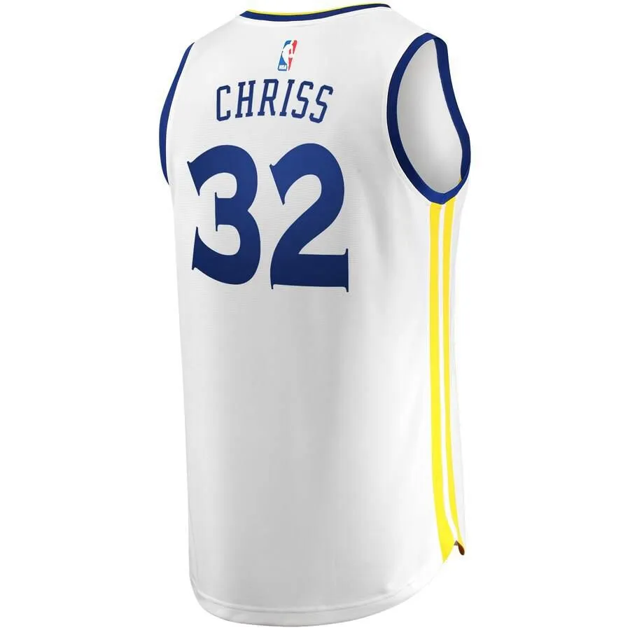 Golden State Warriors Marquese Chriss Fanatics Branded Fast Break Player Association Jersey Kids - White | Ireland D4381X7