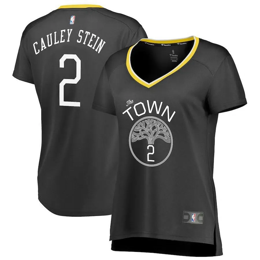 Golden State Warriors Willie Cauley-Stein Fanatics Branded Replica Fast Break Statement Jersey Womens - Black | Ireland Q8233N0