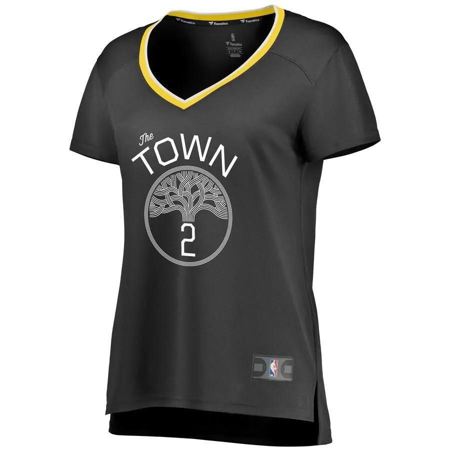 Golden State Warriors Willie Cauley-Stein Fanatics Branded Replica Fast Break Statement Jersey Womens - Black | Ireland Q8233N0