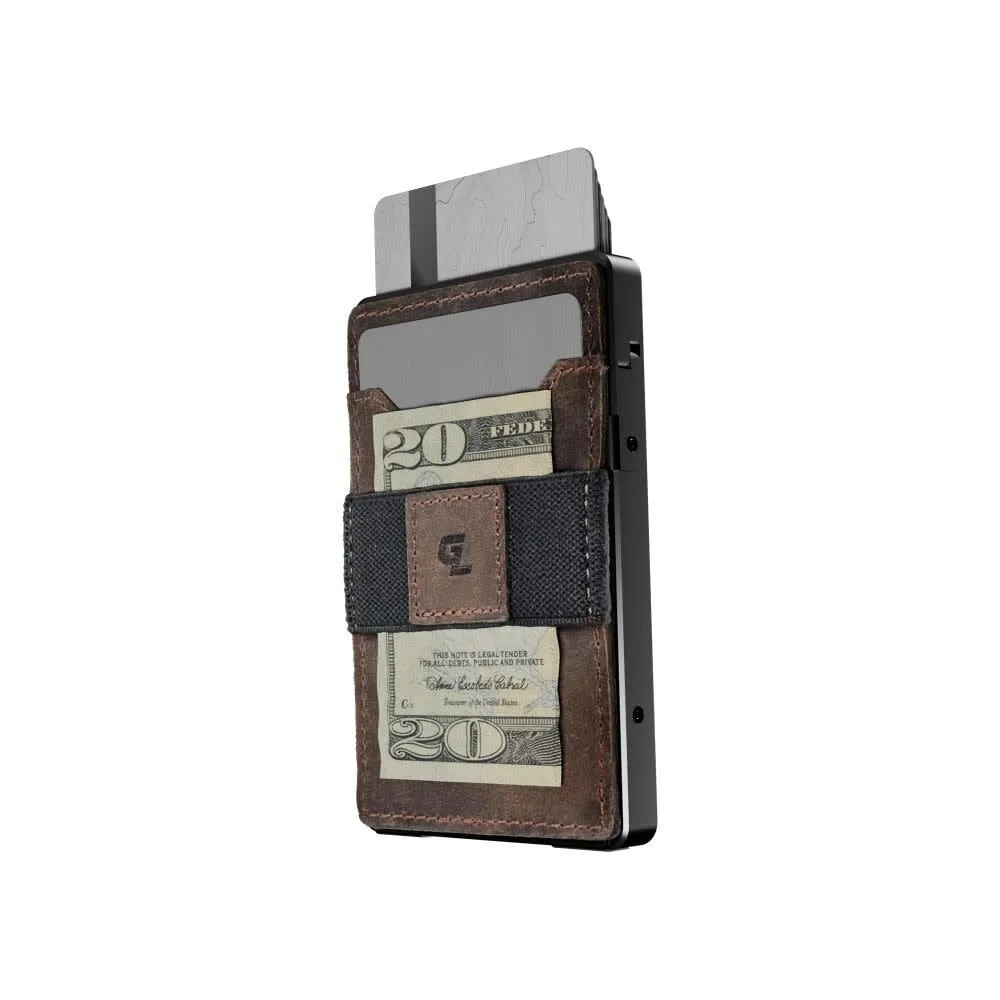 Groove Life Wallet® - Midnight Black/Brown Leather