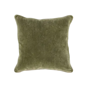 Heirloom Velvet Pillow in Moss