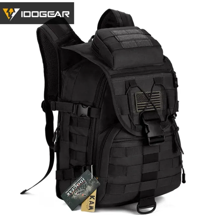 IDOGEAR 40L Tactical Backpack Molle 900D Nylon Water Resistant Travelling Backpacks 3504