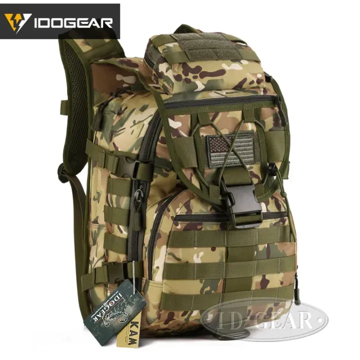 IDOGEAR 40L Tactical Backpack Molle 900D Nylon Water Resistant Travelling Backpacks 3504