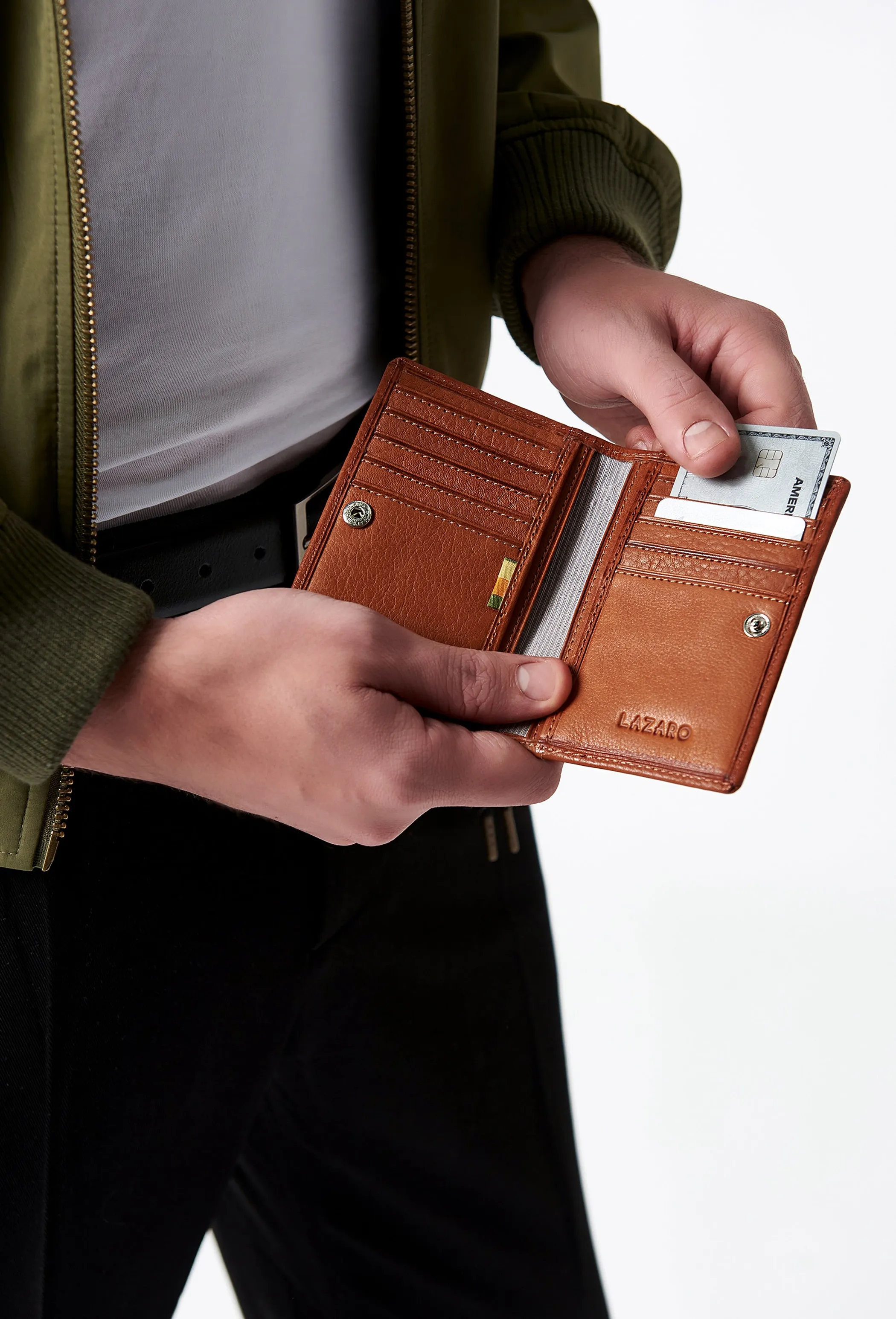 Leather Folding Card Holder