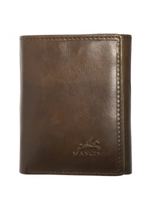 Mancini Leather Men’s RFID Secure Trifold Wallet