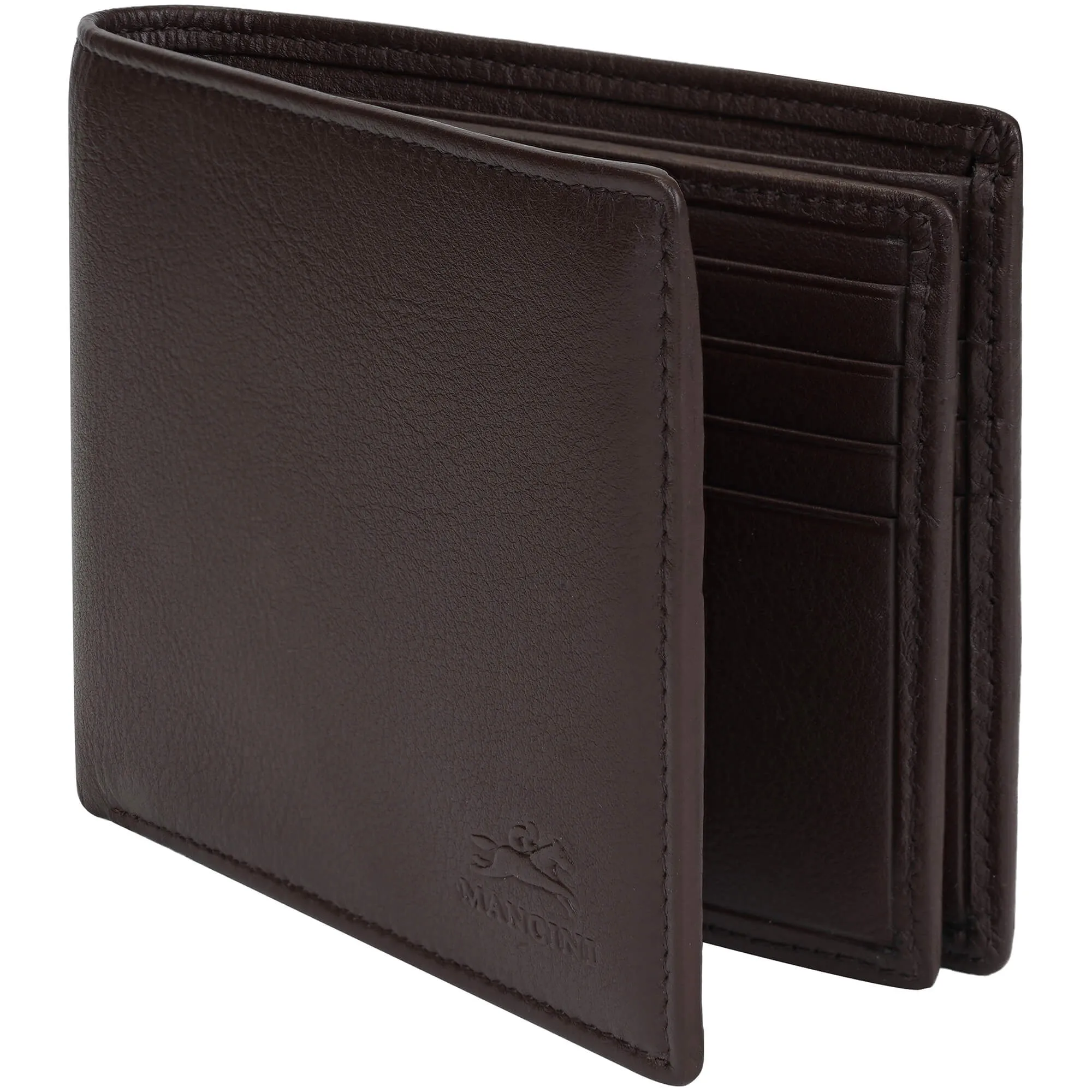 Mancini Sonoma RFID Secure Center Wing Wallet