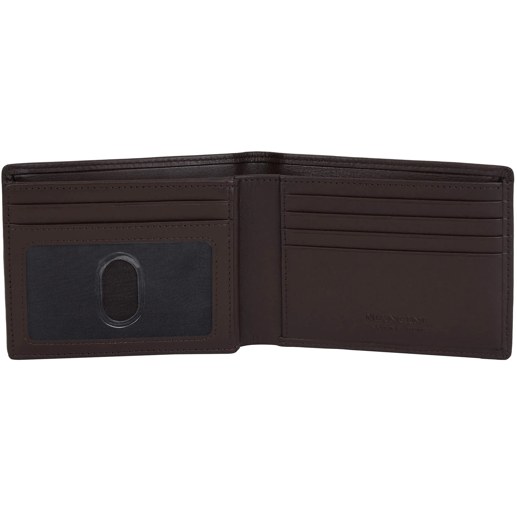 Mancini Sonoma RFID Secure Center Wing Wallet