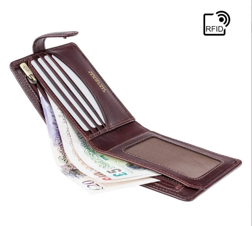 Massa Cash & Card Wallet With Extra Zip - Brown