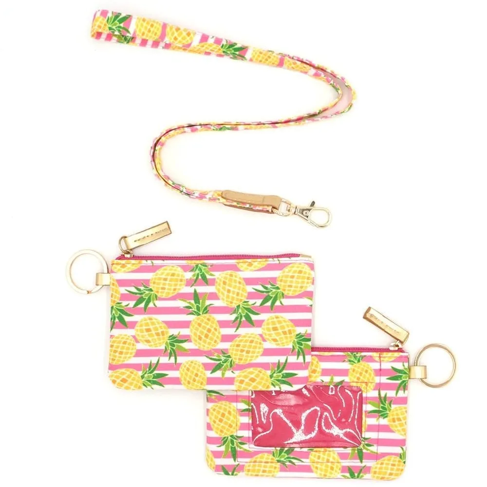 MB0157 Pineapple Lanyard ID Wallet