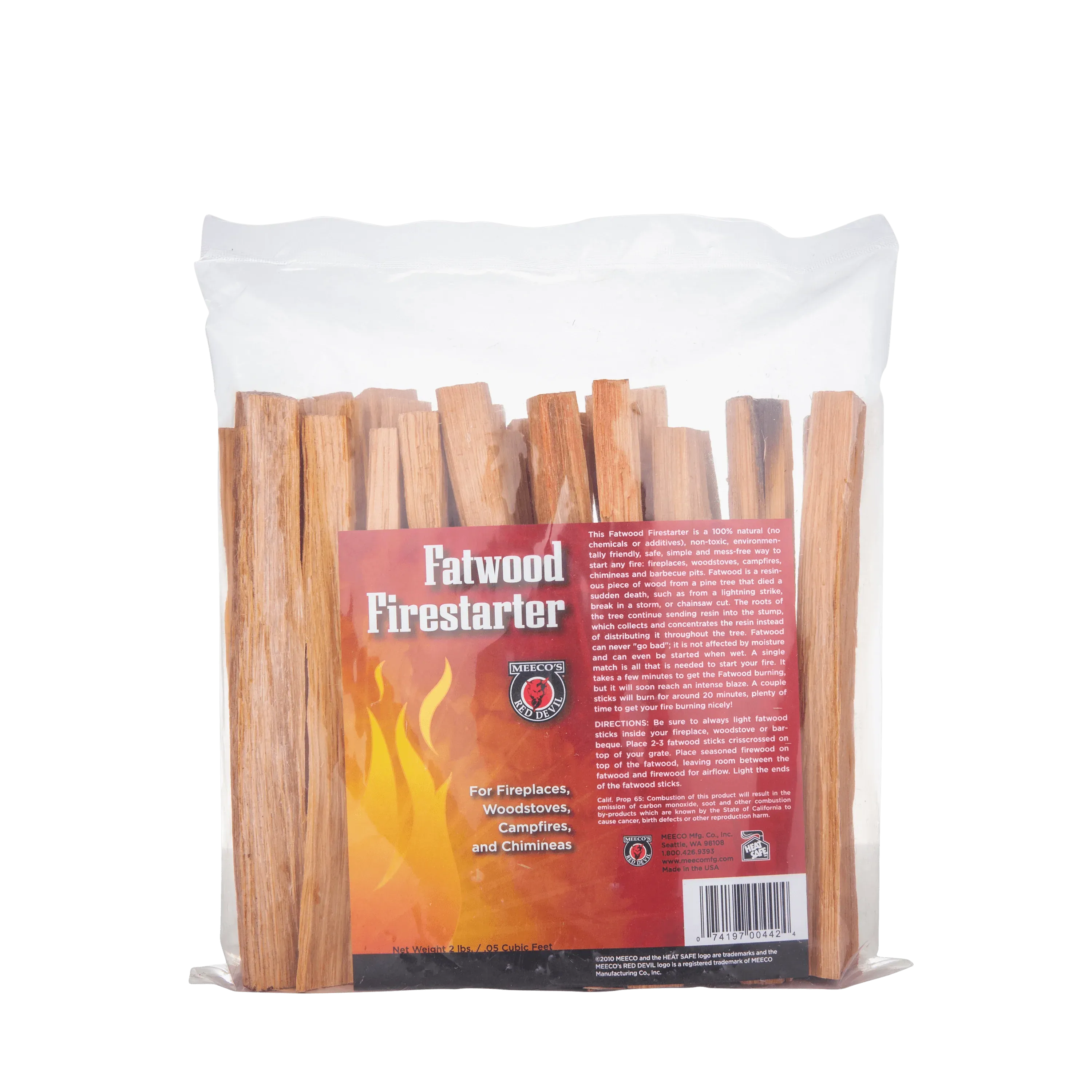 Meeco's Red Devil Fatwood Firestarter - 14 Bags