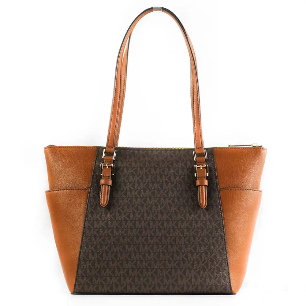 Michael Kors Charlotte Signature Tote Bag, Brown