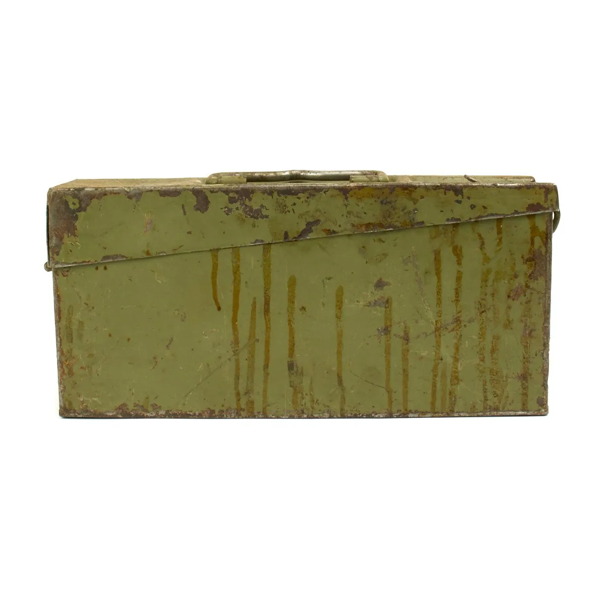 Original German MG 34/42 Ammunition Can in Postwar Green - GRADE 2