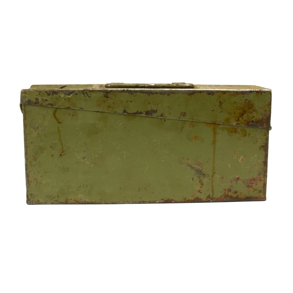 Original German MG 34/42 Ammunition Can in Postwar Green - GRADE 2