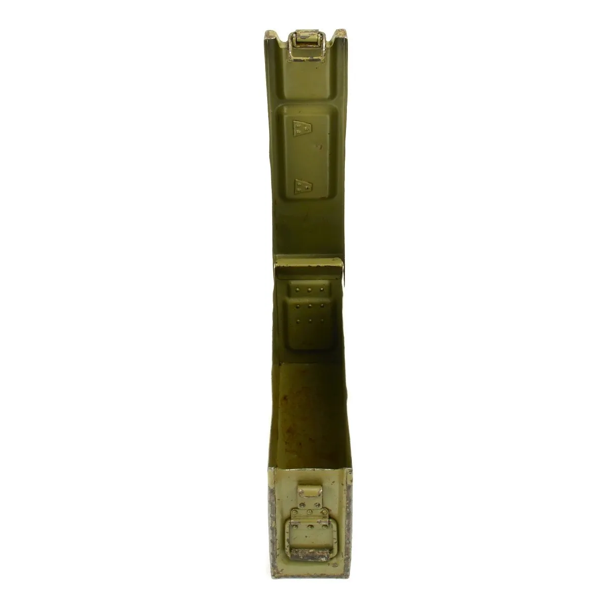 Original German MG 34/42 Ammunition Can in Postwar Green - GRADE 2