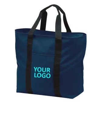 Port Authority All-Purpose Custom Tote, Navy/ Black