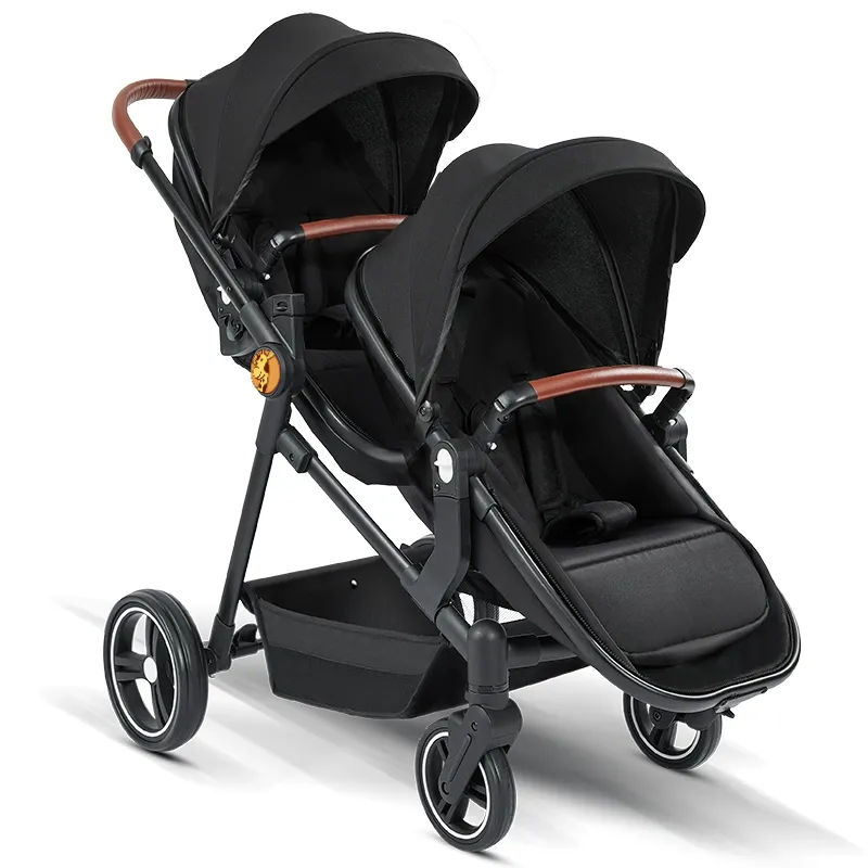 Portable Tandem Stroller & Car Seats