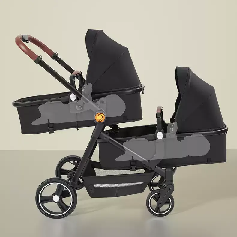 Portable Tandem Stroller & Car Seats