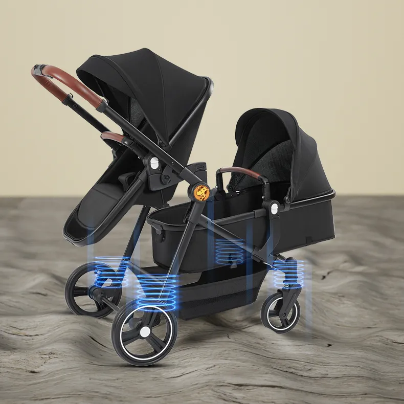 Portable Tandem Stroller & Car Seats