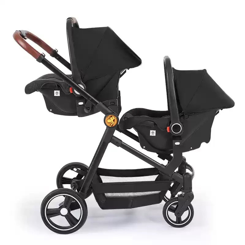 Portable Tandem Stroller & Car Seats