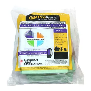 ProTeam 6 Quart Vacuum Bags - 10 Pack